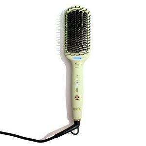 NEW Edrée The Suki Electric Hair Straightening Ceramic Brush in Sage Green